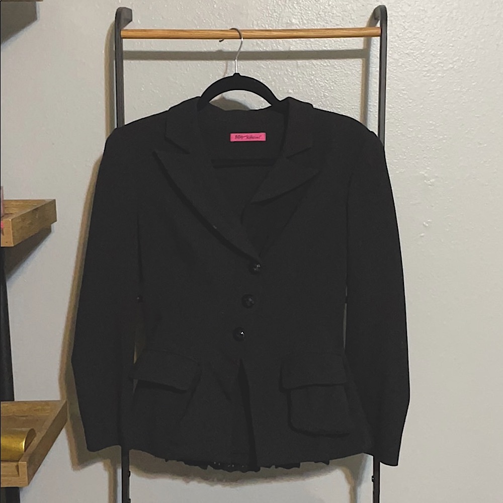 Rare Betsey johnson vintage blazer with bustle